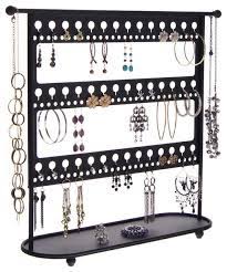 That neednt be the case anymore, with a beautiful earring holder you can now display your studs in style on a stunning stand. In Stock Large Long Earring Holder Display Stand For Hoops Jewelry Organizer Laela Traditional Jewelry Boxes And Organizers By Angelynn S Houzz