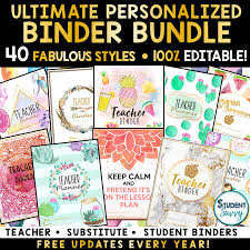 A rendition of a naturally hued cactus makes for a refreshing pop on neutral colored walls. 40 Teacher Binder Covers You Need For 2019 2020 Student Savvy