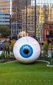 There Is A 30 Foot Tall Eyeball In Downtown Dallas Downtown Dallas Visit Dallas Dallas Travel