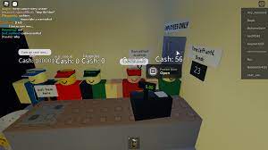i was playing get a snack at 4 am rp and we did this (im the red cashier  btw) : r/roblox