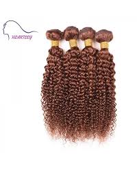 20 Inch Brown Brazilian Hair Weaves Kinky Curly Real Human Hair Extensions 4 Bundles