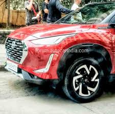 This is the company's first ever product under the nissan next strategy for. Nissan Magnite Cvt Automatic Spied In Red Colour During Tvc Shoot