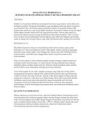 Sementara itu, bahasa perhubungan yang dipakai di. Kesantunan Berbahasa Sblm1053 Uum Kesantunan Berbahasa Semakin Kurang Studocu