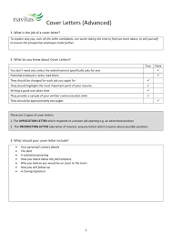 Cover Letters Advanced