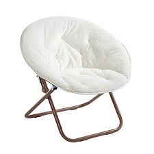 Urban Shop Faux Fur Saucer Chair With Metal Frame One Size Best Offer Furniturev Com In 2020 Saucer Chairs Padded Folding Chairs Upholstered Chairs