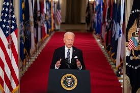 In september 1957, he informed the country he was dispatching troops to president richard nixon announced his decision to resign in an august 1974 address to the nation from the oval office. Biden Tells Nation There Is Hope After A Devastating Year The New York Times