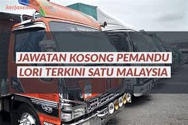 Lori hilang kawalan lalu terbalik, pemandu dan kelindan lori maut. Jawatan Kosong Pemandu Lori Tanker Pemandu Lori 11 Januari 2019 Jawatan Kosong Kerajaan Jawatan Kosong J T Express Malaysia Kustimna