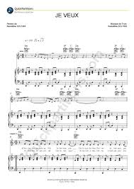Je Veux Piano Sheet Music Zaz Digital Sheet Music Partition Piano Partition Partition Piano Facile