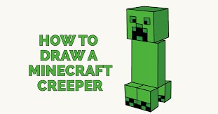 How To Draw A Minecraft Creeper Easy Step By Step Drawing Guides Drawing Tutorial Easy Easy Drawings Minecraft Pictures
