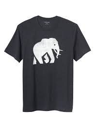 Elephant Logo Graphic T Shirt Banana Republic Factory Banana Republic Mens Shirts Mens Graphic Tee Mens Shirts