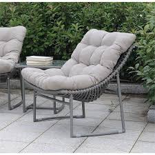 Furniture Of America Georgio Modern Tufted Cushion Patio Chair In Gray Walmart Com In 2020 Patio Chairs Comfortable Outdoor Chairs Modern Patio