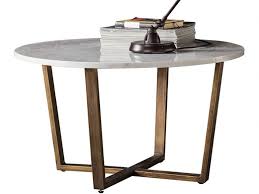 Powder coated round marble top iron coffee table. Zin Marble Round Coffee Table Lee Longlands