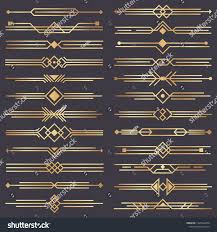 Black And Gold Art Deco Border Art Deco Divider Gold Retro Arts Border 1920s Decorative Ornaments And Golden Dividers Borders Min Art Deco Borders Art Deco Design Graphics Art Deco Tattoo