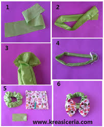 Cara membuat ikat rambut scrunchie tanpa mesin jahit. Cara Membuat Ikat Rambut Dari Kain Perca Lakaran
