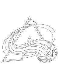 The best free nhl coloring page images download from 242. Colorado Avalanche Coloring Page 1001coloring Com