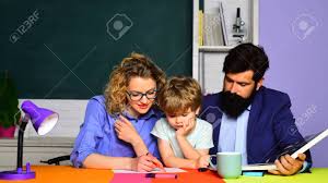 Basic level courses include information on. Parenting Education Boy From Elementary School Educational Process Supporting Pupils At School School Learning And Education Concept Happy Family Mother Father And Son Together Schooling Stock Photo Picture And Royalty Free Image
