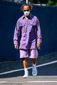 Hamilton, 36, has won six of his seven f1 titles with the outfit since. Lewis Hamilton Debuts New Braided Hairstyle And Dons Eye Catching Purple Outfit In Austria Geeky Craze
