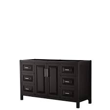 Find the perfect bathroom vanities and vanity tops with brands, like allen + roth and scott living. Wyndham Collection Daria 59 In Single Bathroom Vanity Cabinet Only In Dark Espresso Wcv252560sdecxsxxmxx The Home Depot