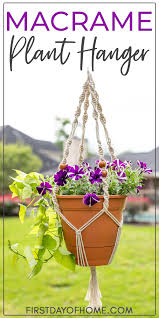 Diy macrame plant hanger for first timers: How To Make An Easy Diy Macrame Plant Hanger