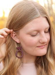 Abstract Circle Polymer Clay Earrings