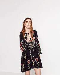 Limited edition zara studio dress with contrast trims. Zara Black Floral Embroidered Dress Off 65 Felasa Eu