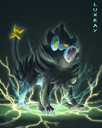 Image result for pyroar and luxray