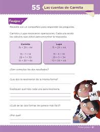 Índice sobre libro de matematicas 5 grado contestado pagina 110. Las Cuentas De Carmita Desafios Matematicos 1ro Bloque 5 Apoyo Primaria Desafio Matematico Matematicas Cuentos