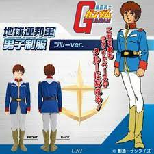 Mobile Suit Gundam Earth Federation Men's Uniform Official Costume  Blue ver. M | eBay