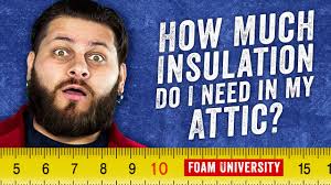 Insulating the attic above a home is one step to ensure these costs are kept low, but what about the attic over a garage? How Much Insulation Do I Need In My Attic Foam University Youtube
