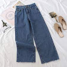 Seluar jean's levis slimfit blue. Plus Size Women Elastic Highwaist Jeans Denim Wide Leg Korean Seluar Jean Bootcut Long Palazo Pants Loose Trousers Shopee Malaysia