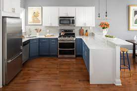 If i walk into a kitchen that has dark brown cabinets, i know it was installed in the last 10 years. Philadelphia Blue White Kitchen Contemporary Kitchen Other By Kitchen Magic Houzz
