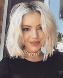In this modern world, elegant bob cut with long fringes is one of the popular and trendy hairstyles. Platinum Blonde Bob By Laura Jade Messy Bob Hairstyles Bob Hairstyles Short Hair Styles