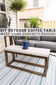 Diy Outdoor Coffee Table With A Concrete Top The Cheater Version In 2020 Diy Outdoor Furniture Diy Patio Furniture Coffee Table Plans