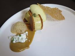 The pure ones are deep brown in colour and should be soft and crumbly. My Interpretation Of Kaya Toast Pandan Coconut Gula Melaka Muscovado Sable And Pineapple Picture Of Corner House Singapore Tripadvisor