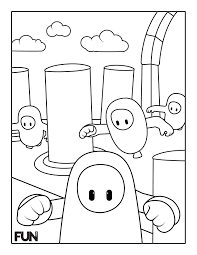 It takes a lot of training to be the first in fall guys. Free Video Game Coloring Pages For A Pixel Perfect Day Printables Fun Com Blog