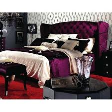 Royal Purple Velvet Tufted Bed Purple Bedding Elegant Bedroom Royal Bedroom