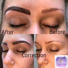 Ombre Completed To Correct Bad Shape And Microblading Microblading Bad Microblading Permanent Makeup