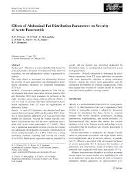 ~n acest scop, fazele de distribu]ie vor fi. Pdf Effects Of Abdominal Fat Distribution Parameters On Severity Of Acute Pancreatitis