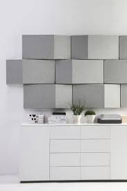Modern Grey Geometric Acoustic Panels Add A Chic Touch To The Space And Make It Soundproof Verkleidung Wande Akustikschaumstoff Schallschutz