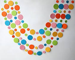 Papier Girlande Bunte Kreise Girlande Ostern Girlande Geburtstag Dekoration Geburtstag Party Girlande Kinderzimmer Dekoration Kc 1091