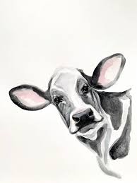 cowvert operations holstein cow watercolor print etsy watercolor paintings of animals animal illustration art animal paintings