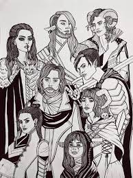 The front page of the internet. No Spoilers Question I Started To Doodle This And It S Still Just My Handmade Take On The Mighty Nine Should I Add Color I M Thinking About Uploading It Not Sure Yet
