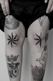 Compass Rose Tattoos By Andrei Svetov Inked On Both Knees Compass Rose Tattoo Tattoos Star Tattoo Designs