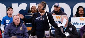 December 3, 2022, Atlanta, Georgia, USA: Georgia AFL-CIO  Secretary-Treasurer Yvonne Taylor Brooks