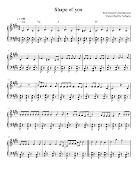 We did not find results for: Ed Sheeran Shape Of You Sheet Music For Piano Solo Musescore Com