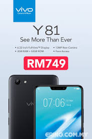Vivo sendiri kini menjadi salah satu smartphone favorit konsumen. Dua Lagi Peranti Vivo Di Bawah Rm800 Vivo Y81 Rm749 Vivo Y71i Rm559 Ering