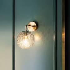 Glass wall lights help you to add a magical ambiance and beauty to your walls. Pomelo Art Deco Glass Ball Wall Light Tudo And Co Tudo And Co