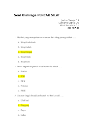 Check spelling or type a new query. Doc Soal Olahraga Pencak Silat Mirai Annabila Academia Edu