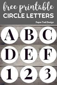 free printable circle banner letters entire alphabet paper trail design printable circles banner letters free printables