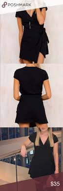 Princess Polly Black Milo Wrap Dress Clothes Design Mini Wrap Dress Polly Dress
